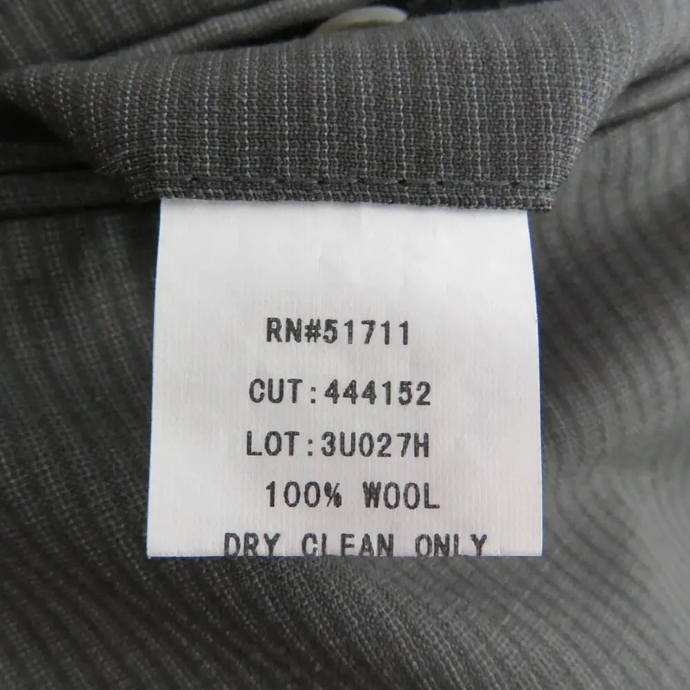Andrew Fezza Men's Charcoal Gray Suit Jacket 46R